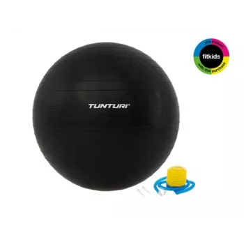 Tunturi Gymball balón de entrenamiento con bomba 75 cm negro