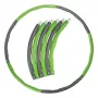 Tunturi Hula Hoop Aro de fitness plegable - 100 cm, 1,2 kg, gris/verde