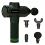 Tunturi MG50 pistola de masaje con 20 niveles de velocidad, 6 accesorios, pantalla táctil LCD, motor sin escobillas, bolsa de transporte