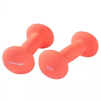 Tunturi Mancuernas de neopreno 2 kg par rojo
