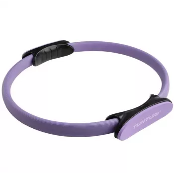 Tunturi anillo de Pilates, violeta – anillo de resistencia de fibra de vidrio para core, muslos, brazos, pecho, glúteos y espalda