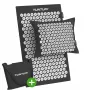 Tunturi Pro Set de esterilla de acupresión y almohada, Negro