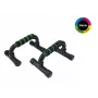 Tunturi Asas para flexiones - negro, pack de 2, estructura de acero con agarres ergonómicos de espuma de PVC