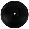 Tunturi disco de peso de goma 20 kg – disco de hierro fundido recubierto de goma negro (unidad, orificio de 30 mm)