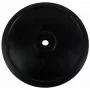 Tunturi disco de peso de goma 20 kg – disco de hierro fundido recubierto de goma negro (unidad, orificio de 30 mm)