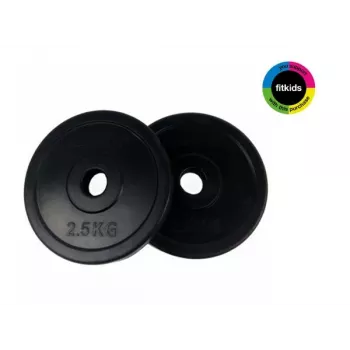 Tunturi discos de peso de goma 2,5 kg, par