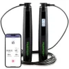 Tunturi comba inteligente con pantalla LCD y conectividad por app, ajustable 2,95 m, negro