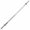 Tunturi barra larga estándar 165 cm acero macizo cromado para entrenamiento de fuerza