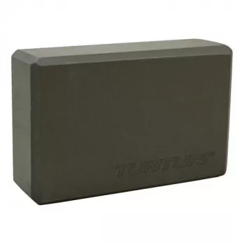 Tunturi Yoga Block, Antracita – Espuma EVA de alta densidad, antideslizante, ligero