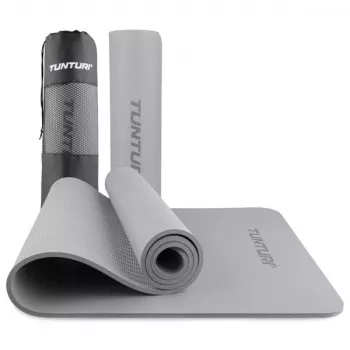 Tunturi esterilla de yoga, 8 mm, gris