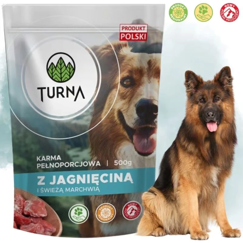 TURNA alimento húmedo para perros con cordero – lata de 500g