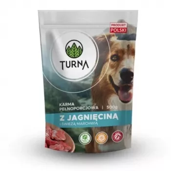 TURNA alimento húmedo para perros con cordero – lata de 500g