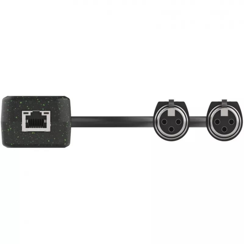Turtle AV Turtle 2CH Adaptador Dante de entrada XLR analógica