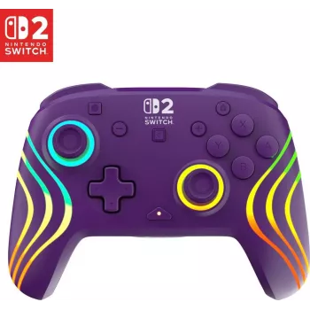 Turtle Beach Afterglow Wave Mando inalámbrico para Nintendo Switch 2, Morado