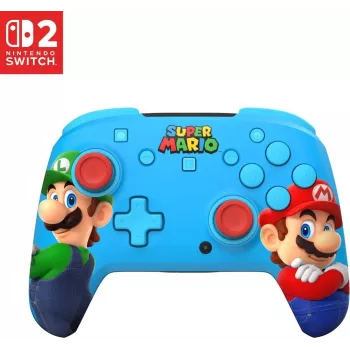 Turtle Beach Rematch Mando inalámbrico para juegos para Nintendo Switch 2 – Mario & Luigi Edition RGB