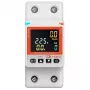 Medidor de energía inteligente TUYA 2P+N 63A Wi-Fi | Monitor de energía monofásico para carril DIN con control por app