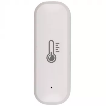 TUYA sensor inteligente de temperatura y humedad ZigBee 3.0, blanco