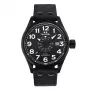 TW STEEL VS41-Volante Reloj de cuarzo para hombre 45mm esfera negra correa de piel