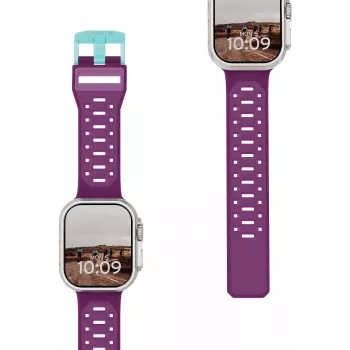 UAG Urban Armor Gear correa Civilian para Apple Watch Ultra/44/45/46mm – Deep Purple/Aqua 194002114E5F