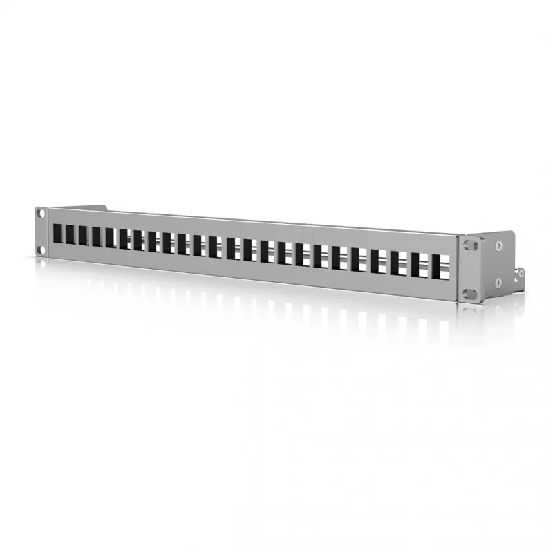 Ubiquiti panel de parcheo keystone en blanco 24 puertos para dispositivos UniFi de montaje en rack 1U