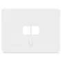 Ubiquiti UACC-WP-KEYSTONE-H-2P Placa de pared universal Keystone, 2 puertos, horizontal, pack de 4
