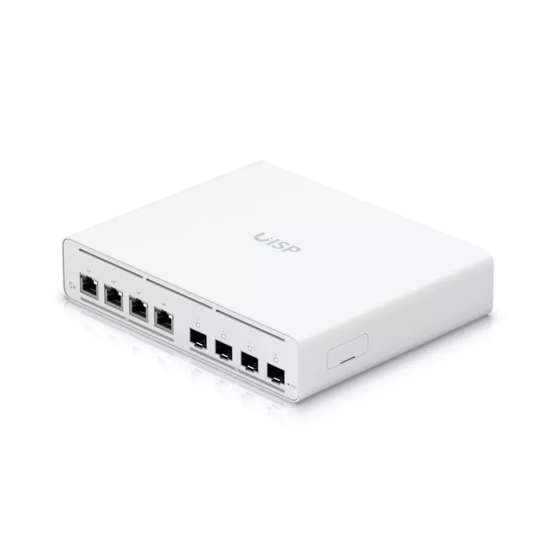 Ubiquiti UISP-S-PLUS-EU Switch 8 puertos 2,5GbE PoE++ con uplink 10G SFP+, 200W presupuesto