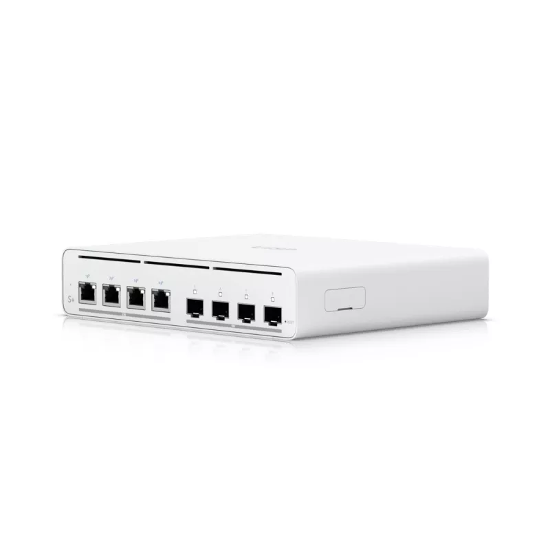 Ubiquiti UISP-S-PLUS-EU Switch 8 puertos 2,5GbE PoE++ con uplink 10G SFP+, 200W presupuesto
