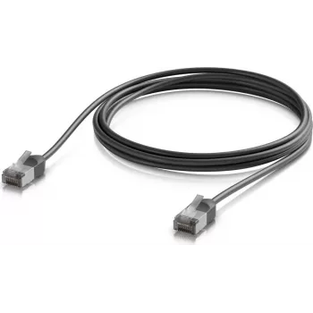 Ubiquiti UniFi Premium Cable de conexión para exteriores, Cat6A, 2 m, negro (UACC-Cable-Patch-Outdoor-C6A-2M-BK)
