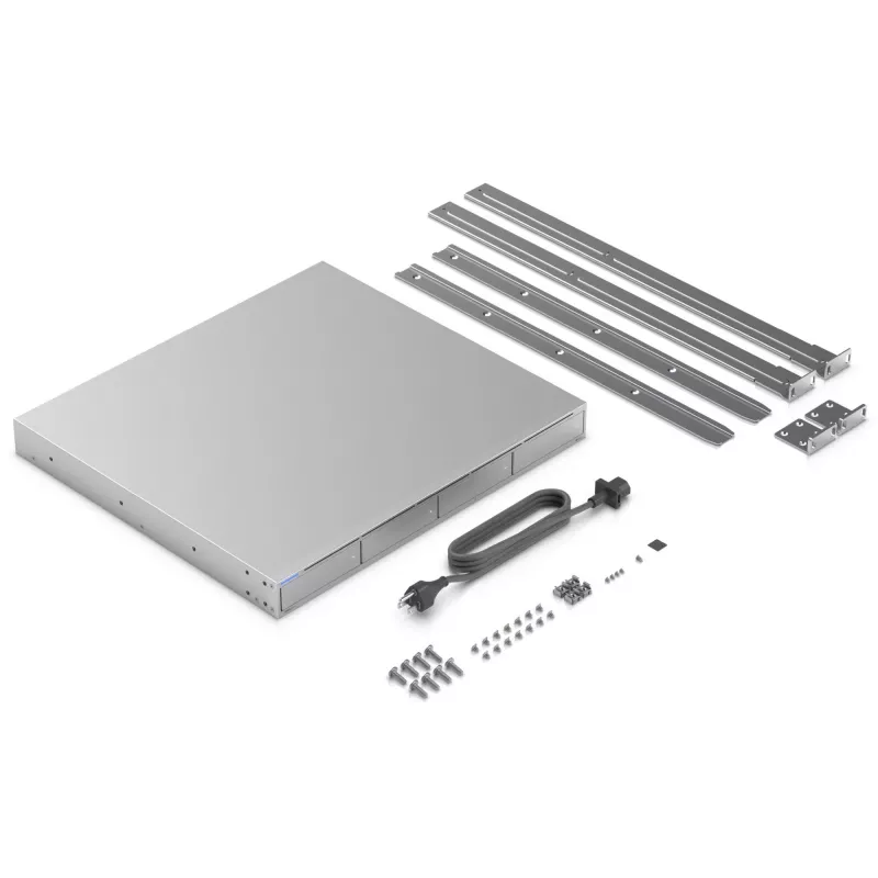 Ubiquiti UNAS-Pro-4 NAS de 4 bahías para rack 1U con 10GbE SFP+