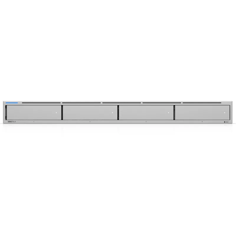 Ubiquiti UNAS-Pro-4 NAS de 4 bahías para rack 1U con 10GbE SFP+