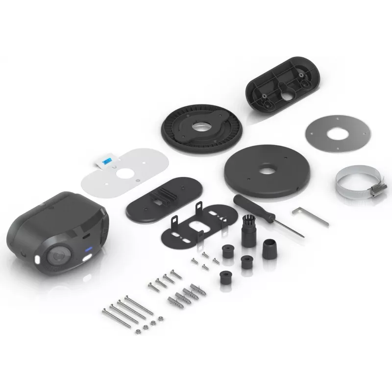 Ubiquiti UniFi G6 180 UVC-G6-180-B cámara 4K de doble sensor, 16 MP, PoE+, 180°, interior/exterior, IP66, negra