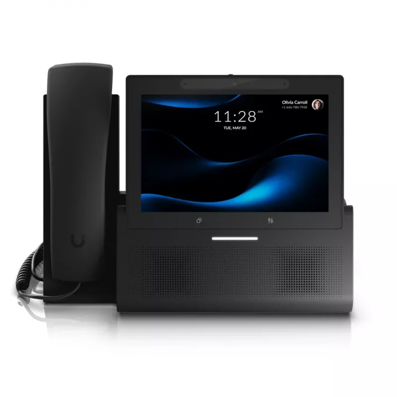 Ubiquiti UniFi Talk UTP-G3-Touch-Enterprise teléfono de sobremesa VoIP con pantalla táctil, negro, Wi-Fi