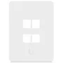 Ubiquiti Placa de pared universal Keystone 4 puertos vertical - Acabado limpio y personalizable (UACC-WP-KEYSTONE-V-4P)