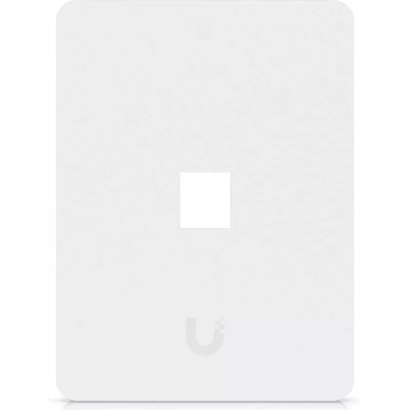 Ubiquiti Placa de pared universal para Keystone – acabado limpio y adaptable, 1 puerto (blanco)