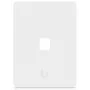Ubiquiti Placa de pared universal para Keystone – acabado limpio y adaptable, 1 puerto (blanco)