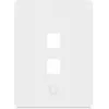 Ubiquiti Placa de pared universal Keystone Clean, acabado personalizable, 2 puertos vertical (UACC-WP-KEYSTONE-V-2P)