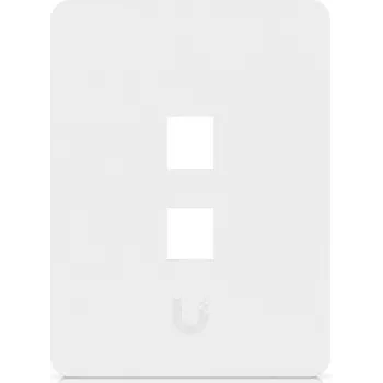 Ubiquiti Placa de pared universal Keystone Clean, acabado personalizable, 2 puertos vertical (UACC-WP-KEYSTONE-V-2P)