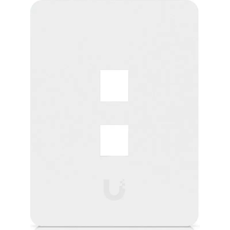 Ubiquiti Placa de pared universal Keystone Clean, acabado personalizable, 2 puertos vertical (UACC-WP-KEYSTONE-V-2P)