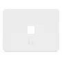 Placa de pared universal Ubiquiti Keystone – Single Gang, 1 puerto, blanco (UACC-WP-KEYSTONE-H-1P)