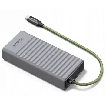 UGREEN Lector de tarjetas SD/Micro-SD USB 3.0 2 en 1 con estuche de almacenamiento, Gris