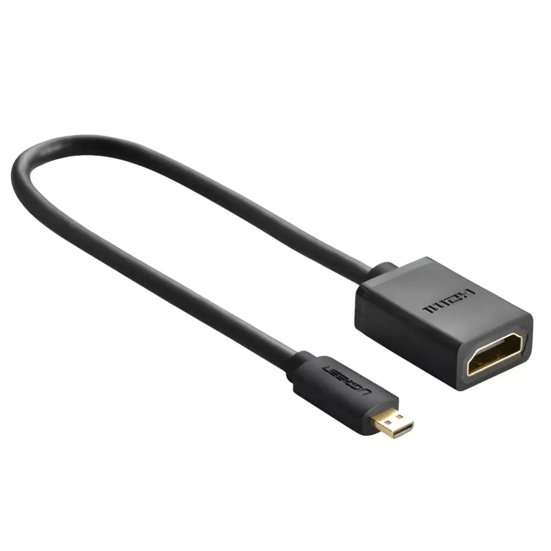 UGREEN 20134-20134 adaptador Micro-HDMI macho a HDMI hembra - Negro