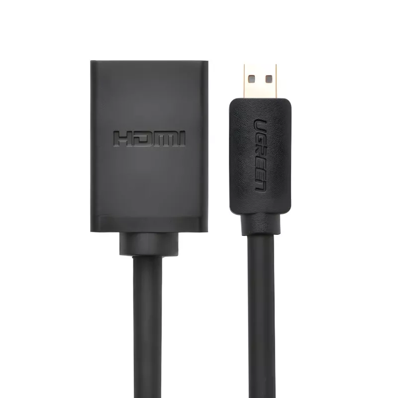 UGREEN 20134-20134 adaptador Micro-HDMI macho a HDMI hembra - Negro