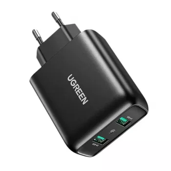 UGREEN 2xUSB-A Cargador de pared 36W QC3.0 Negro CD161