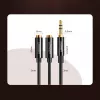 UGREEN cable divisor de auriculares de 3,5mm AUX divisor en Y 25cm negro (20816)