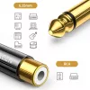 Adaptador UGREEN de jack 6,35 mm a conector hembra RCA dorado AV169 80731