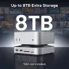 UGREEN CM841 estación de acoplamiento USB-C 11 en 1 para Mac Mini M4/M4 Pro, 3x USB-A 3.2, 2x USB-C 3.2, 2x USB-A 3.0, NVMe, SD/TF, gris