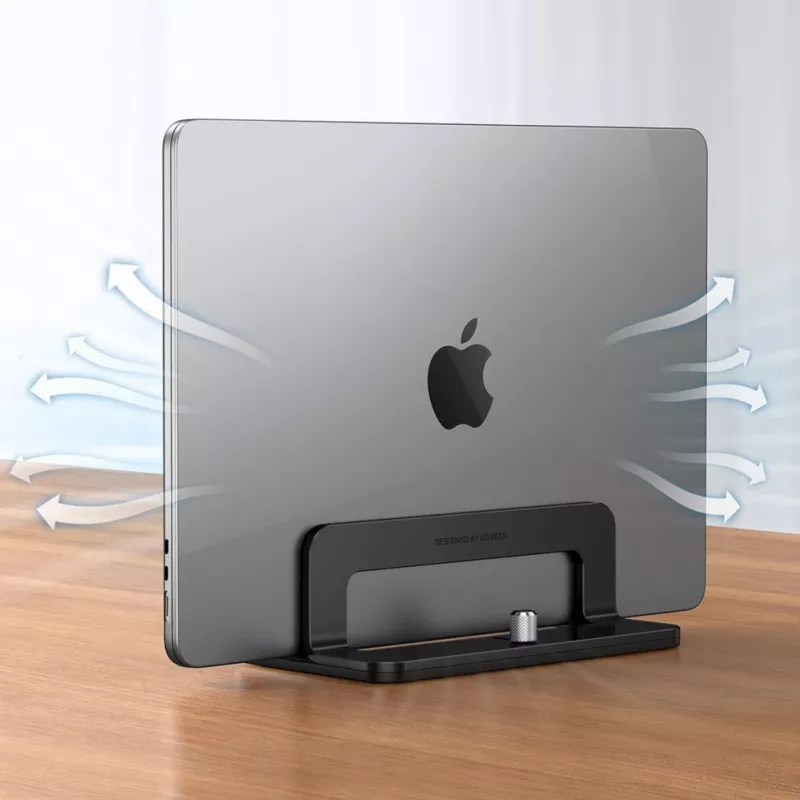 UGREEN soporte vertical de aluminio para MacBook portátil tableta (20471 LP258) gris oscuro