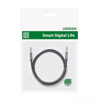 UGREEN cable de audio AUX 3,5 mm conector en ángulo 2 m azul (AV112)