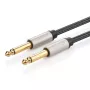 UGREEN AV128 10639 cable mono TS jack 6,35mm a jack 6,35mm 3m - gris