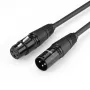 UGREEN AV130 cable XLR hembra a XLR macho cable de micrófono - 3 m (negro)